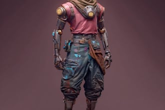 sci fi character illustration or sci fi character