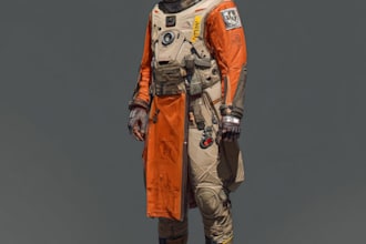 sci fi character illustration or sci fi character