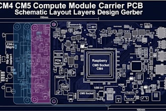 create cm4 cm5 compute module carrier pcb schematic layout layers design gerber