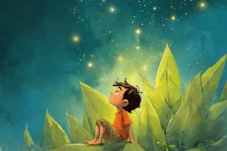 children story book illustration children story book