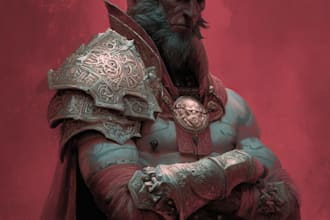 create original fantasy character concept art and design