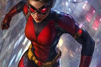 do a superhero comic
