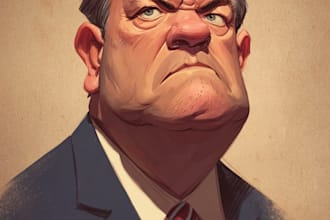 design unique conceptual political cartoon illustrations
