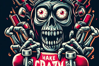 design a terrifying horror book cover illustration