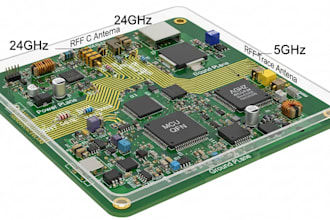 design microwave pcb layout for 24ghz 5ghz iot and rf device