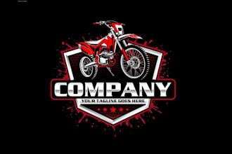 design ride a bike mascot logo with unlimited revision