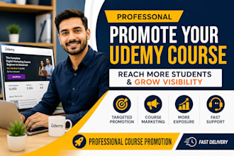 promote your udemy course to increase visibility and student enrollment