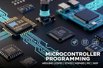 program msp430, arduino, esp32, stm32, pic, and nxp microcontrollers