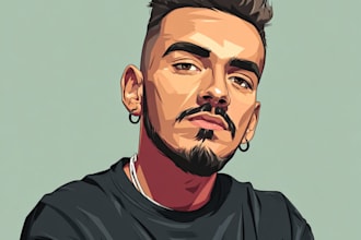 design vector cartoon portrait