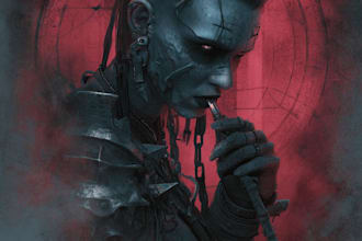 design dark art, horror characters, and creepy illustrations