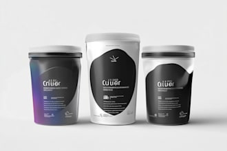 design creative packaging illustration for food cosmetic