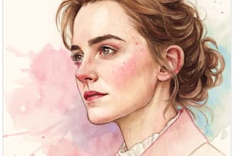 paint you in watercolour style