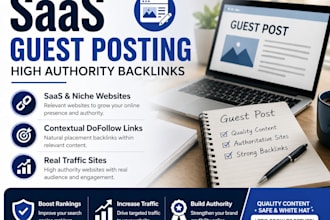 provide saas guest posting and build backlinks on high da sites
