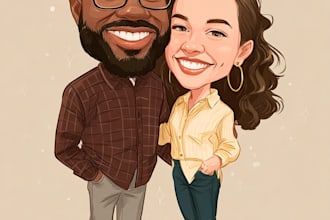 draw your couple caricature