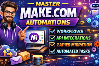 setup make com automation, ai automation n8n ai agent, made com, make com expert