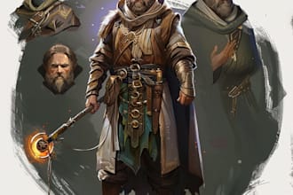 dnd character art and dnd concept art