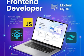 build responsive frontend web app with modern UI UX