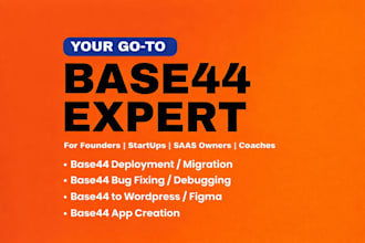 base44 expert migrate base44 to wordpress fix base44 web app base44 bug fixing