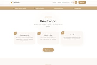 build a clean landing page for your small business