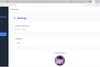 create a professional nextjs dashboard with user management