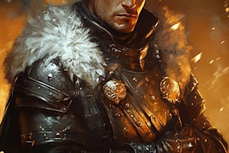 fantasy dnd character illustration