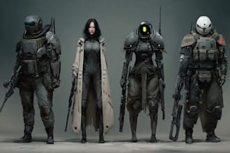 design sci fi art, concept art, sci fi art illustration