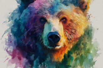 draw watercolor childrens story book illustration