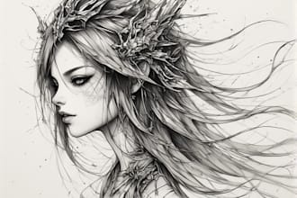 make anime tattoo design for you