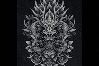 draw you a design with traditional tattoo style