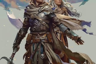 draw your dnd character illustrations or concept art