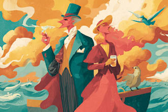 create comics illustration retro and vintage