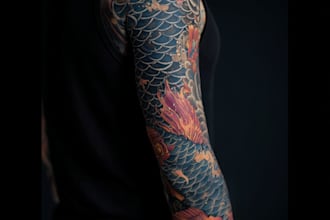 create a tattoo design of tattoo sleeve