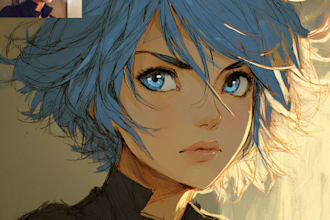 create professional anime character artwork
