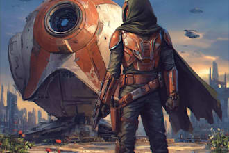 design a sci fi and star wars character