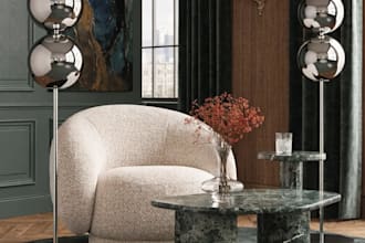design and rendering interior, furniture super realistic