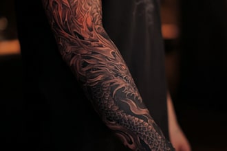professionally design your sleeve tattoo, chest tattoo