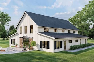 create realistic 3d designs for barndominiums, farmhouses cabins and tiny homes