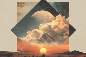 illustrate your album cover in my lofi aesthetic style