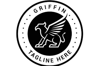 make unique style for grifin king mascot logo design with unlimited review
