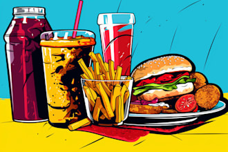 do a food pop art