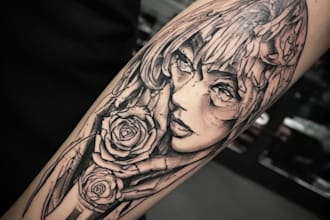 create professional tattoo design