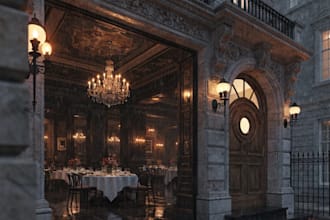 create 3d rendering interior exterior house restaurant hotel