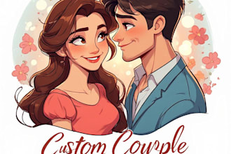 paint custom couple portrait