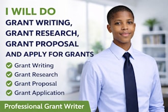 do grant writing, grant research, grant proposal and apply for grants