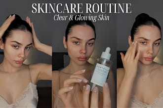 create skincare video ads for beauty brands tiktok, instagram and product sales