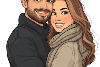 draw your couple caricature