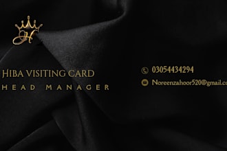 design professional business card and visiting card