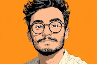 do vector portrait or cartoon portrait