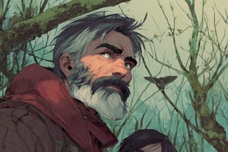 create unique custom comic book and graphic novel art