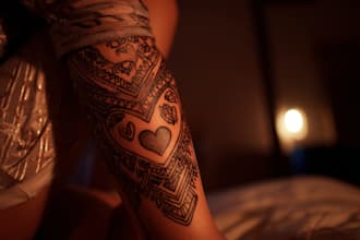 design a polynesian maori tribal tattoo